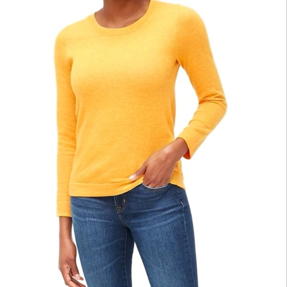 J. Crew Factory. Teddie Crewneck Sweater. Mustard. Size XS.